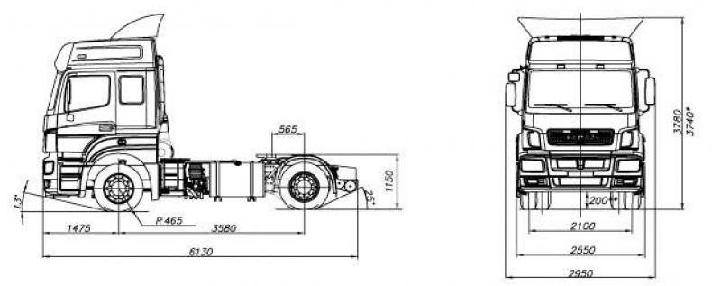 5490-033-87(S5) Тягач КАМАЗ
